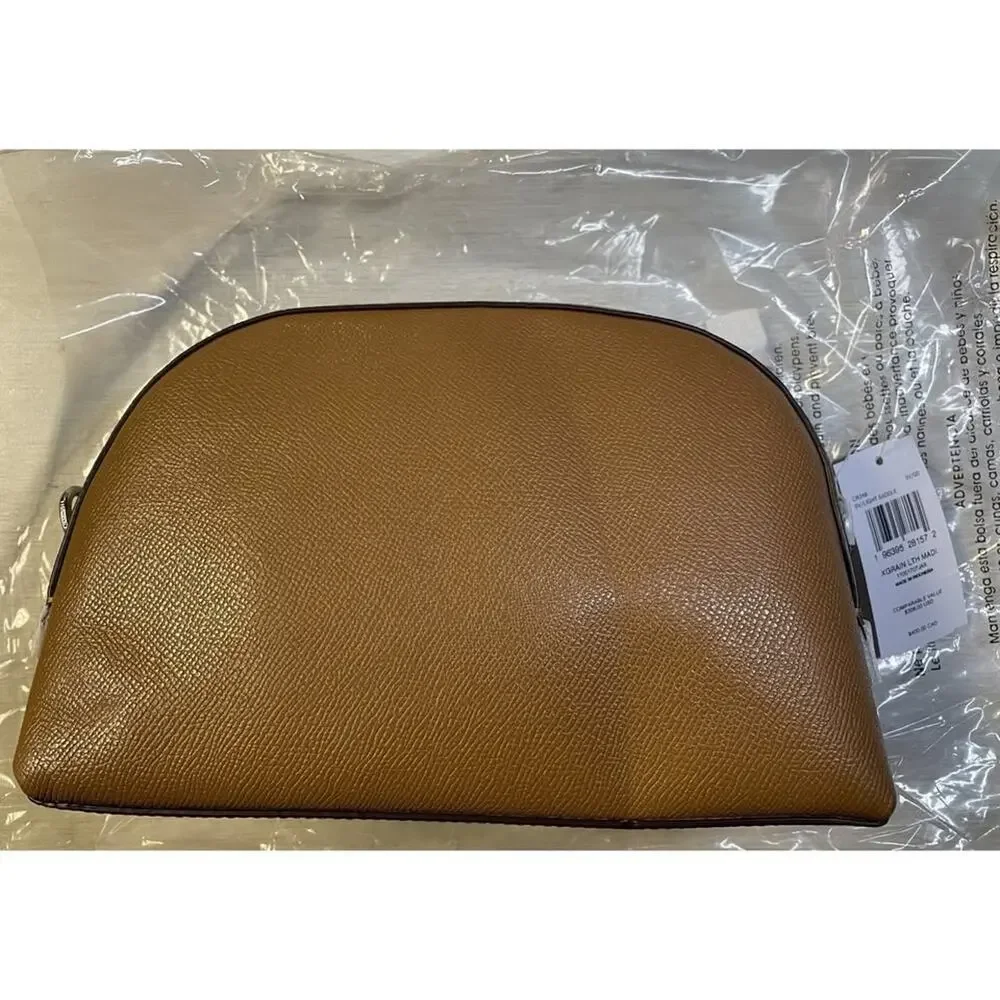 Coach Madi Crossbody CR348 Crossgrain Leather Light Saddle -NWT-